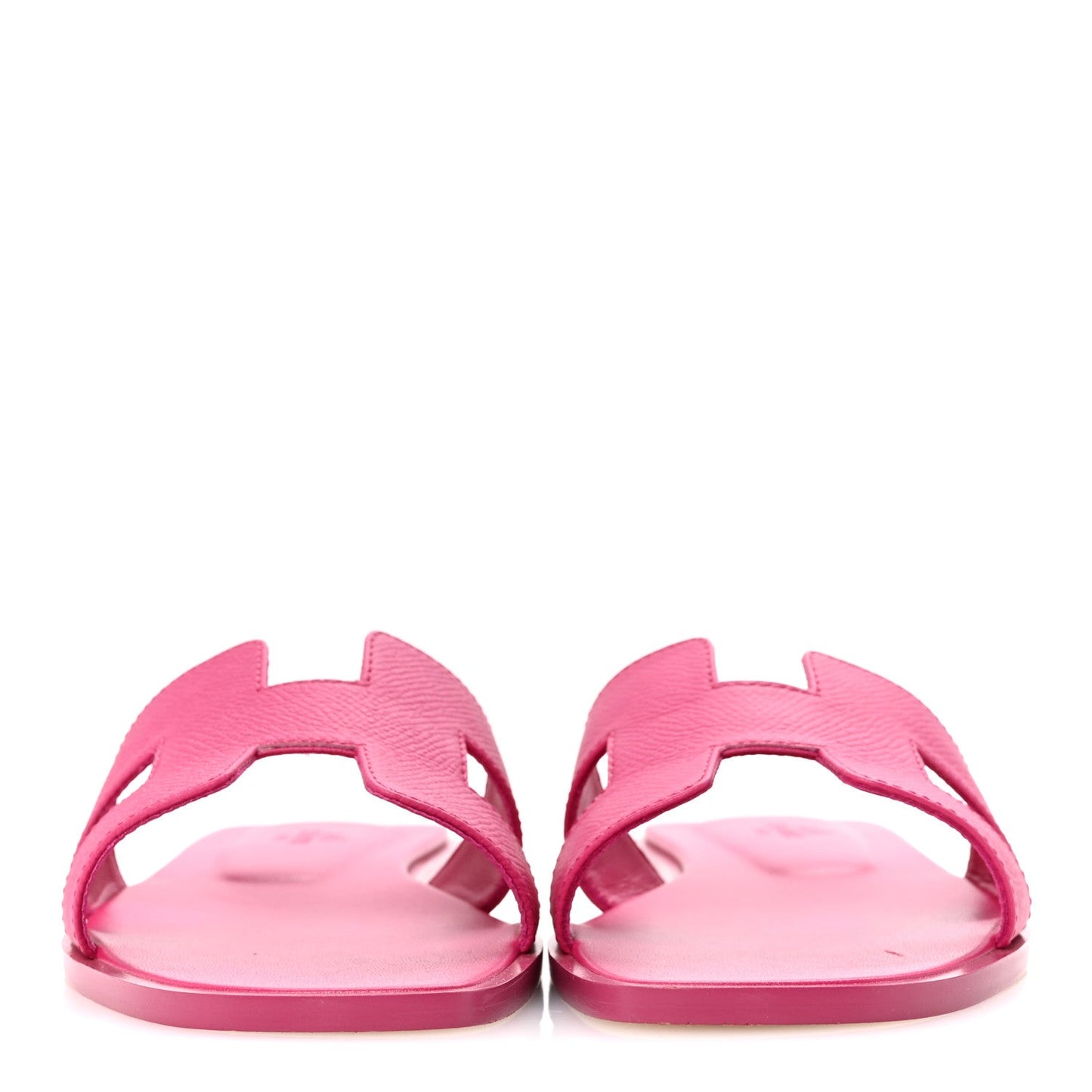 Hermès Oran Sandals – Rose Bougainvillea Epsom Calfskin Edition
