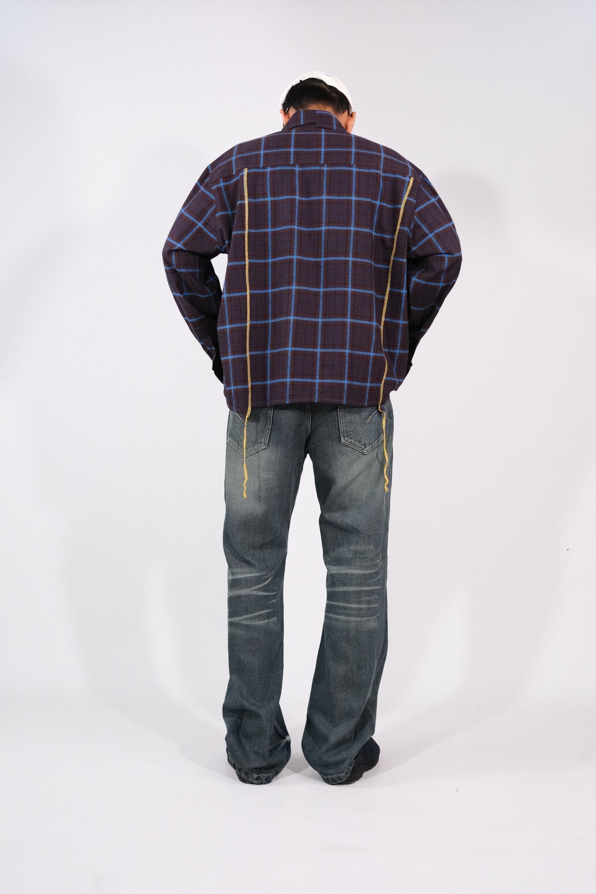 Matrix Shirt-Blue/Brown by Leave The Rest