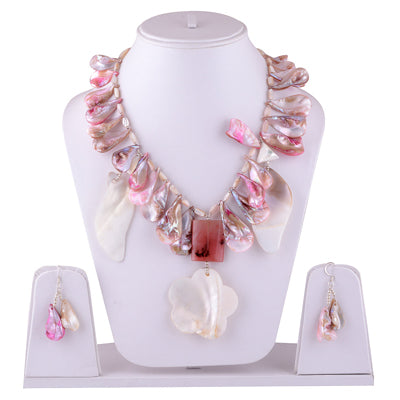 925 Sterling Silver Shell Jewellery Set - R5300002-45