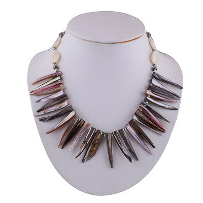925 Sterling Silver Shell Necklace - R6800000-33