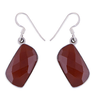 925 Sterling Silver Carnelian Earrings - R2200002-469