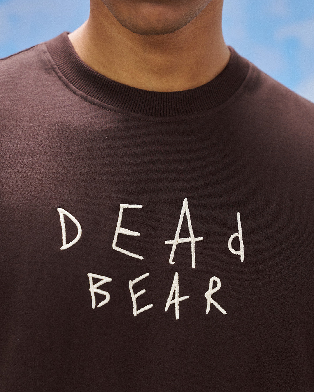 Scribbled Logo Tee Brown by DEADBEAR