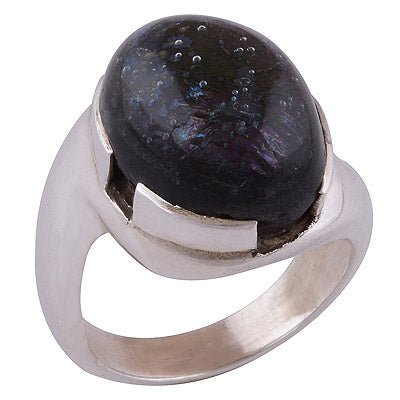 dichroic glass 925 Sterling Silver Ring - R8900001-68