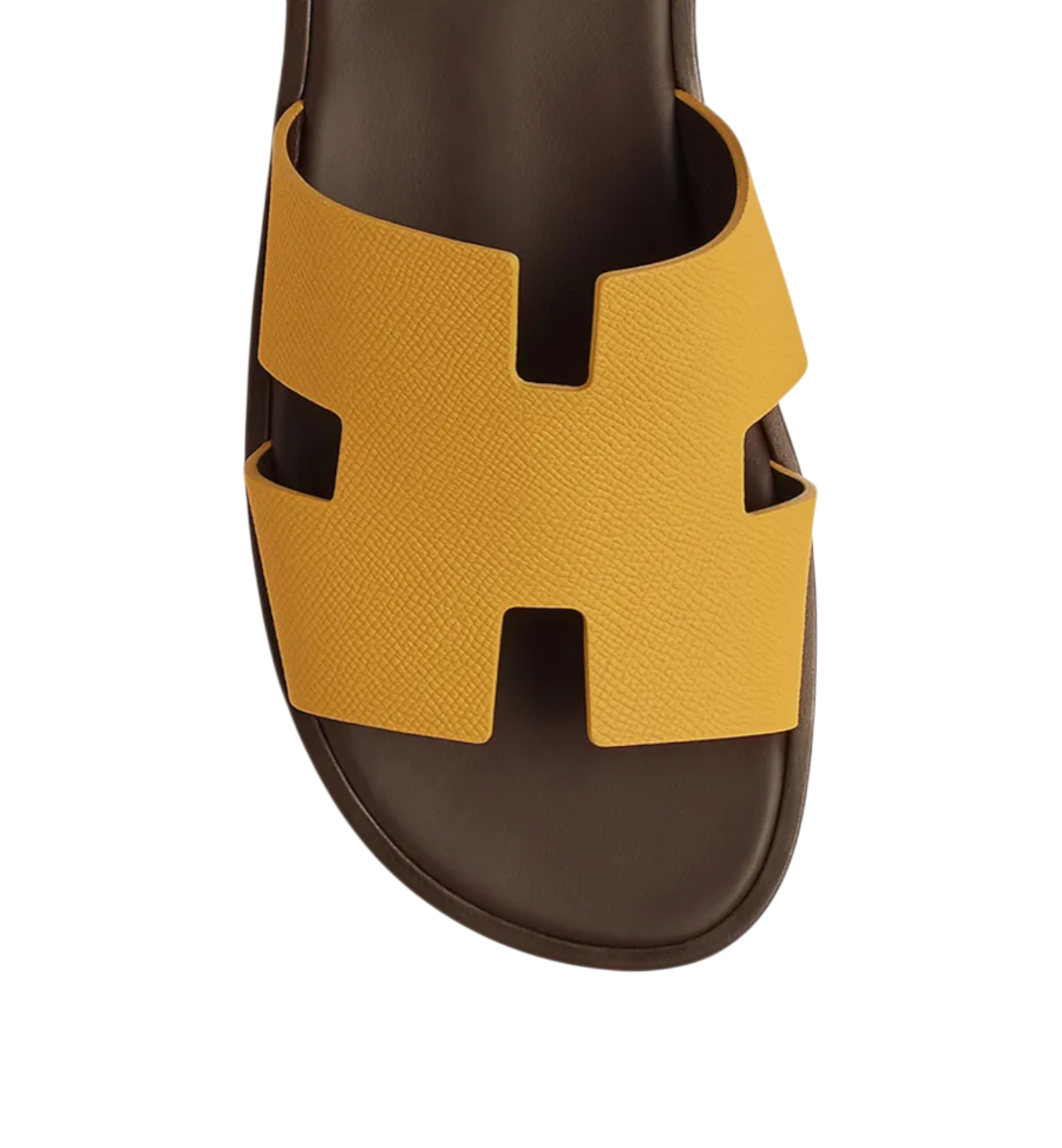 Hermès Izmir Sandals – Jaune Ambre Epsom Leather