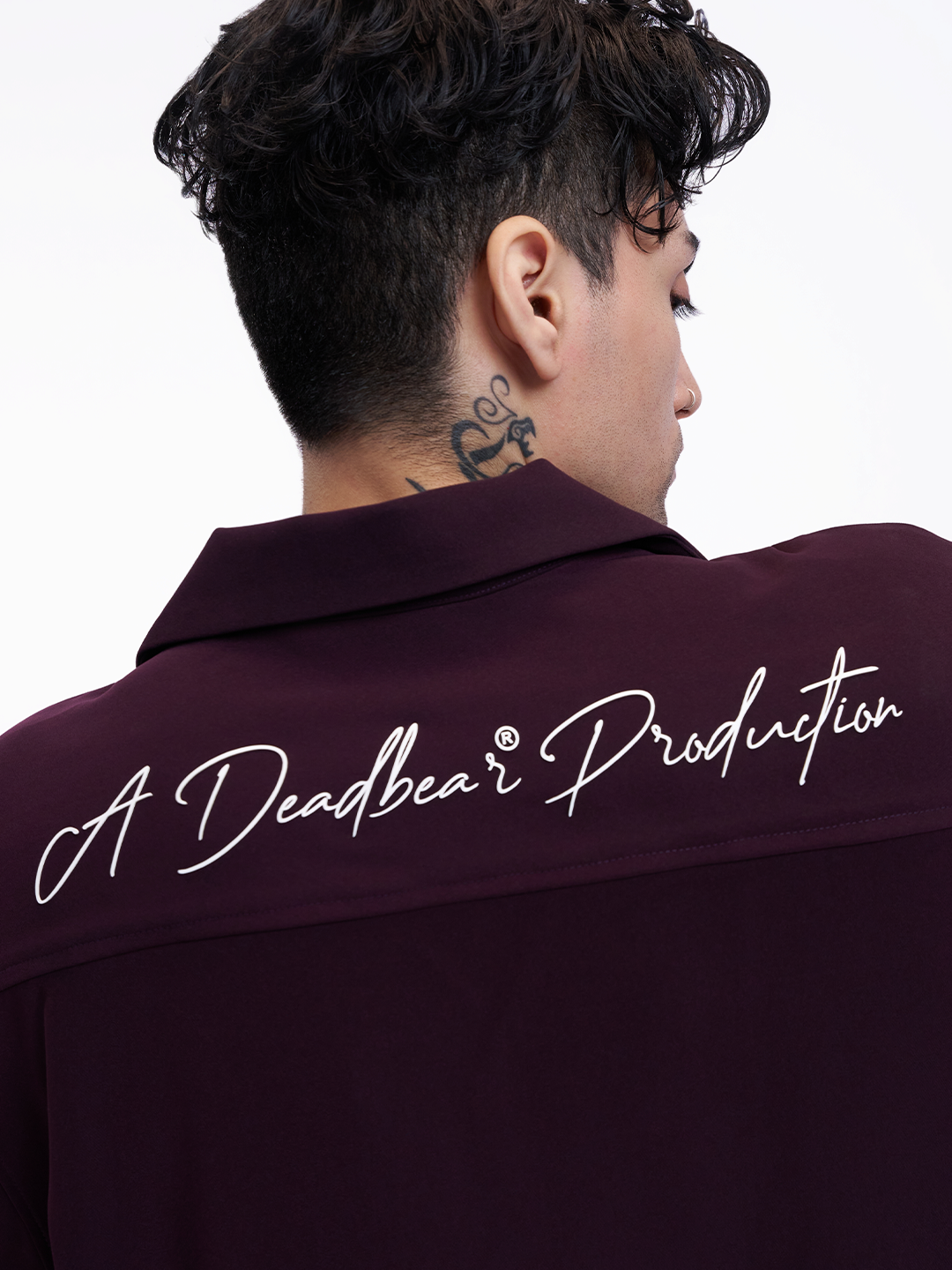 Bowling Shirt Deep Plum by DEADBEAR