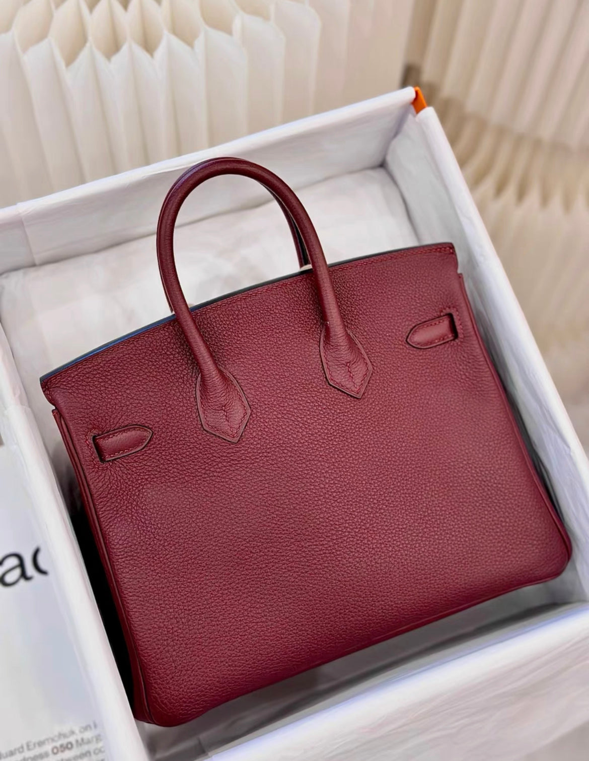 Hermès Birkin 25 – Burgundy Bordeaux Togo Leather with Gold Hardware