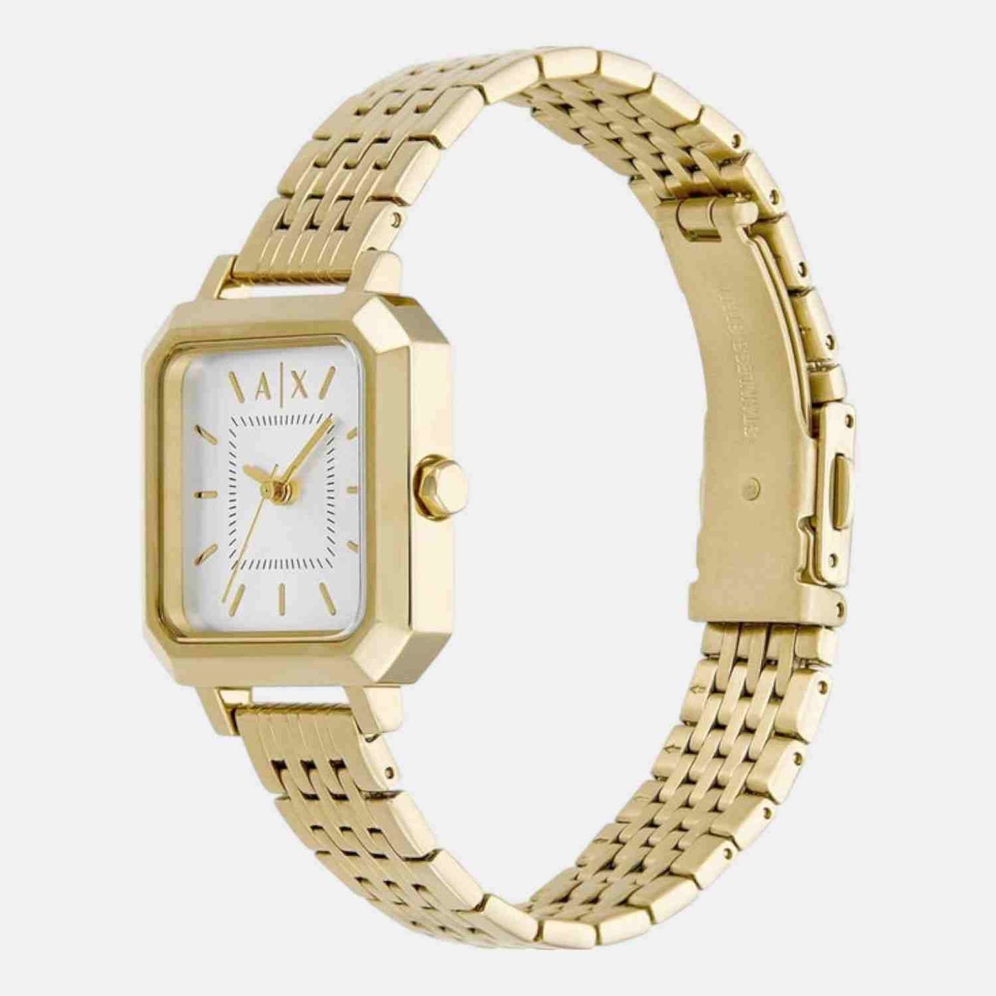 Armani Exchange AX5725 Women's analog watch with silver dial