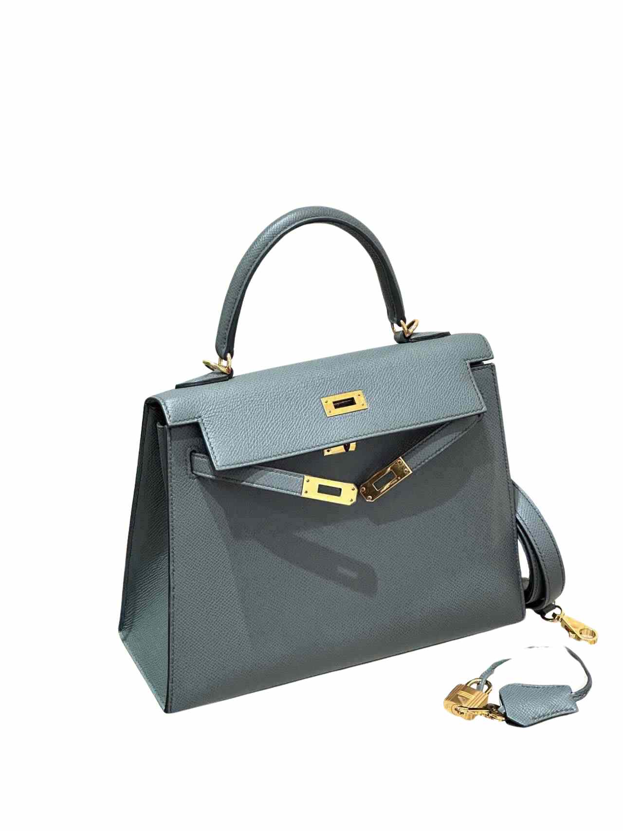 Hermès Kelly Sellier 25 – Vert Amande 63 Epsom Leather with Gold Hardware - Zeuskicks