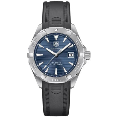 Tag Heuer Aquaracer Calibre 5 Automatic Blue Dial Black Silicone