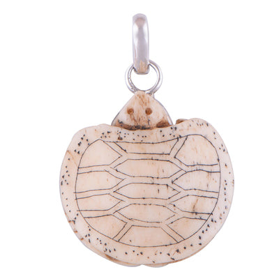 Bone Face 925 Sterling Silver Pendant - R100607-6