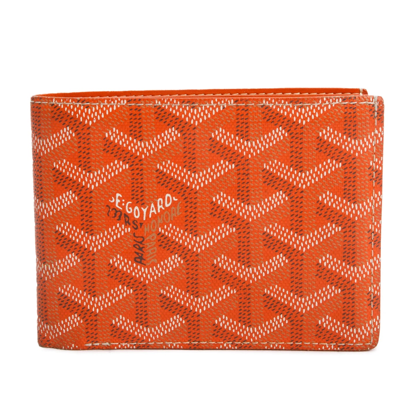 GOYARD Orange Premium Bi-Fold Wallet – Compact & Luxury Edition