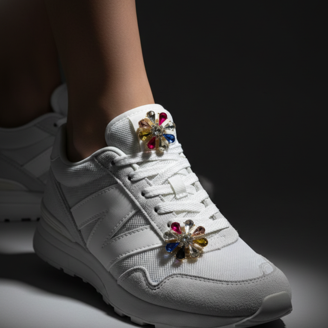 Multi-Colour Crystal Sneaker Charm | Premium Shoe Charm for Nike, Jordan & Adidas By KNOTTY by KNOTTY