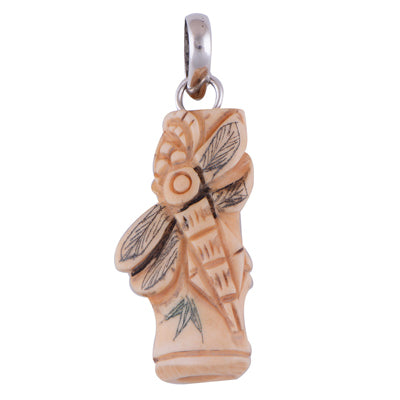 Bone Face 925 Sterling Silver Pendant - R100557-4