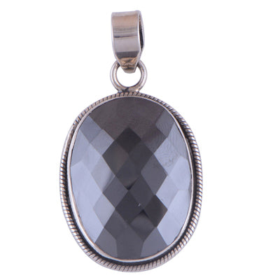 Gun Metal 925 Sterling Silver Pendant - R100450-48