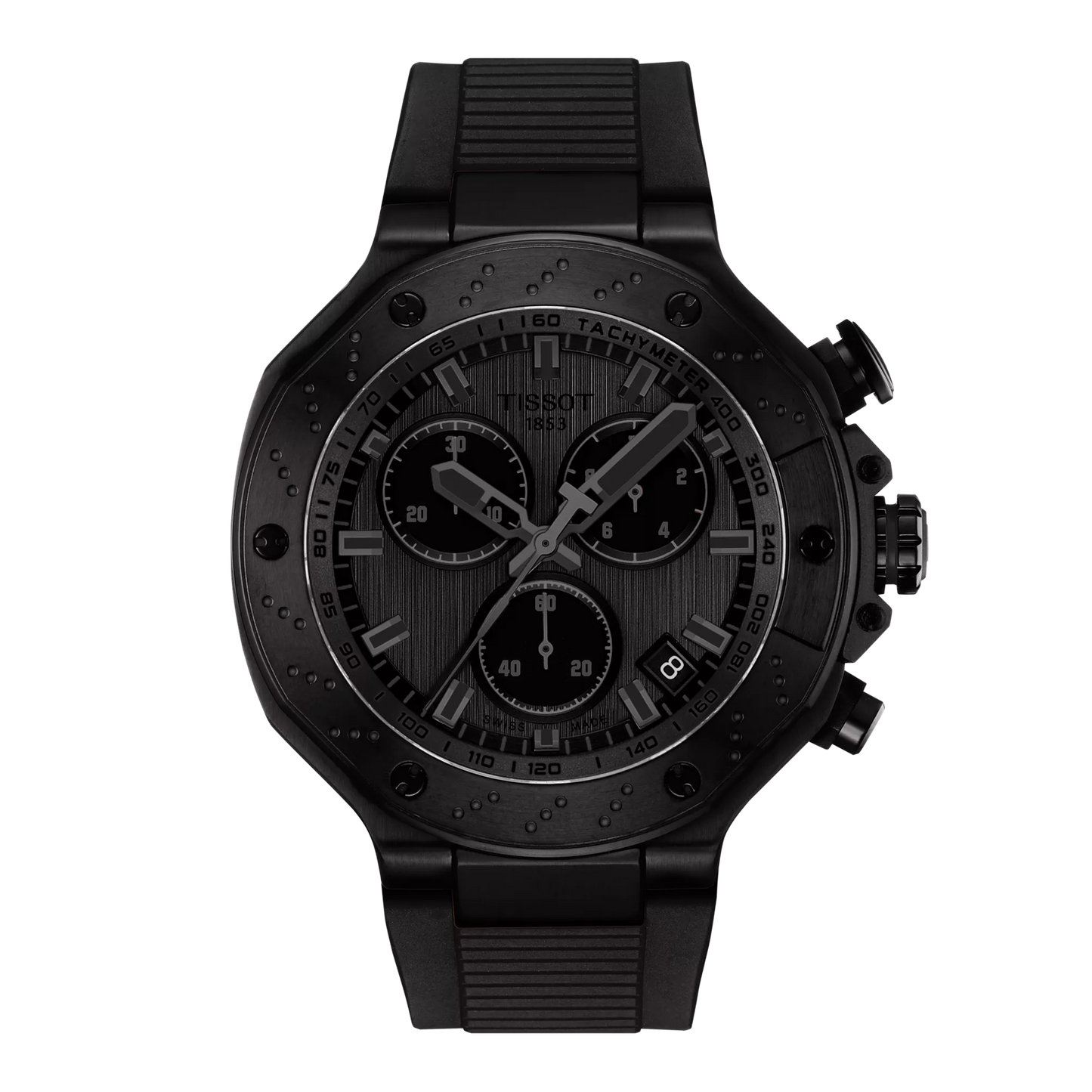 Men’s Tissot T-Race T141.417.37.061.00 Quartz Chronograph Watch – Dark Grey Dial & Black PVD Case