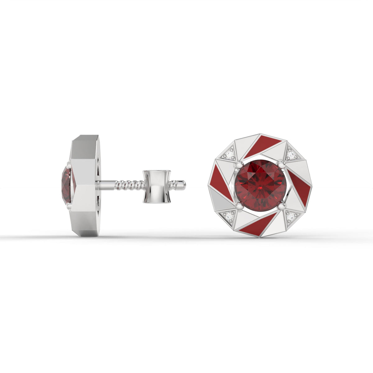 COSMIC STUDS (Red) by The Noble Sculptor