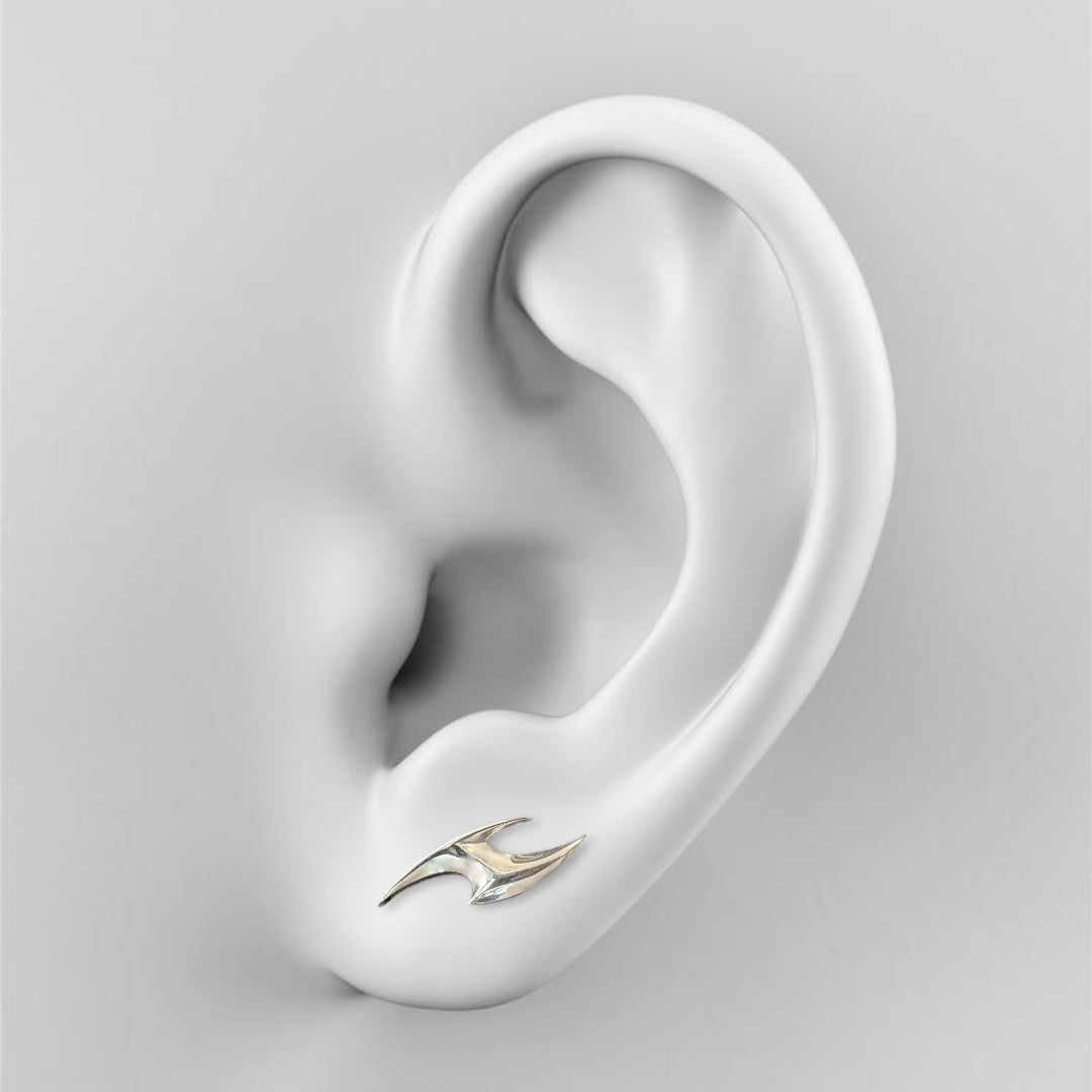 CHROME FLAME STUDS by The Noble Sculptor