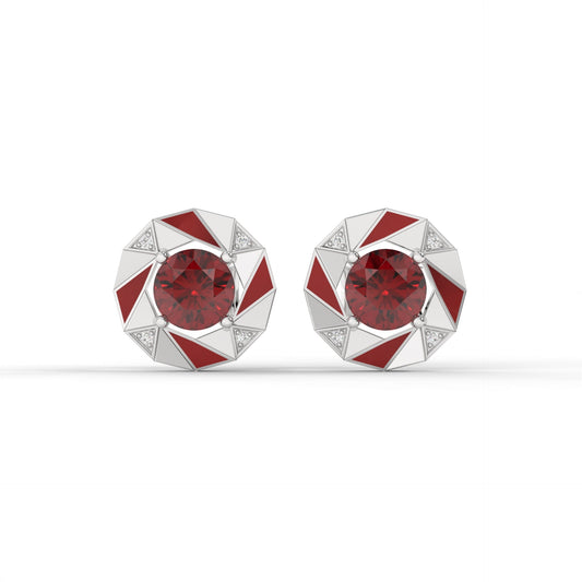 COSMIC STUDS (Red) by The Noble Sculptor