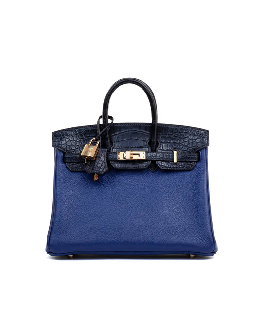 Hermès Birkin 25 Touch – Bleu Saphir & Marine Noville Matte - Zeuskicks