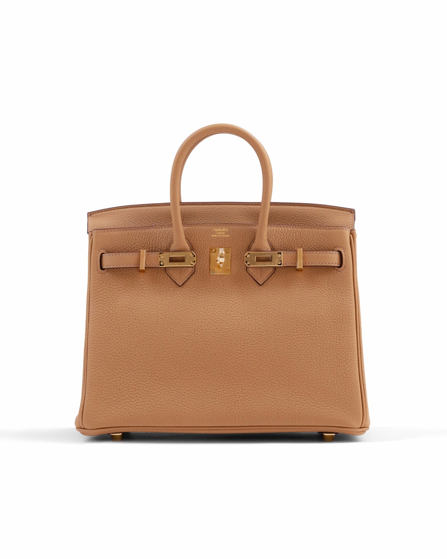 Hermès Birkin 25 – Biscuit Togo Leather with Gold Hardware