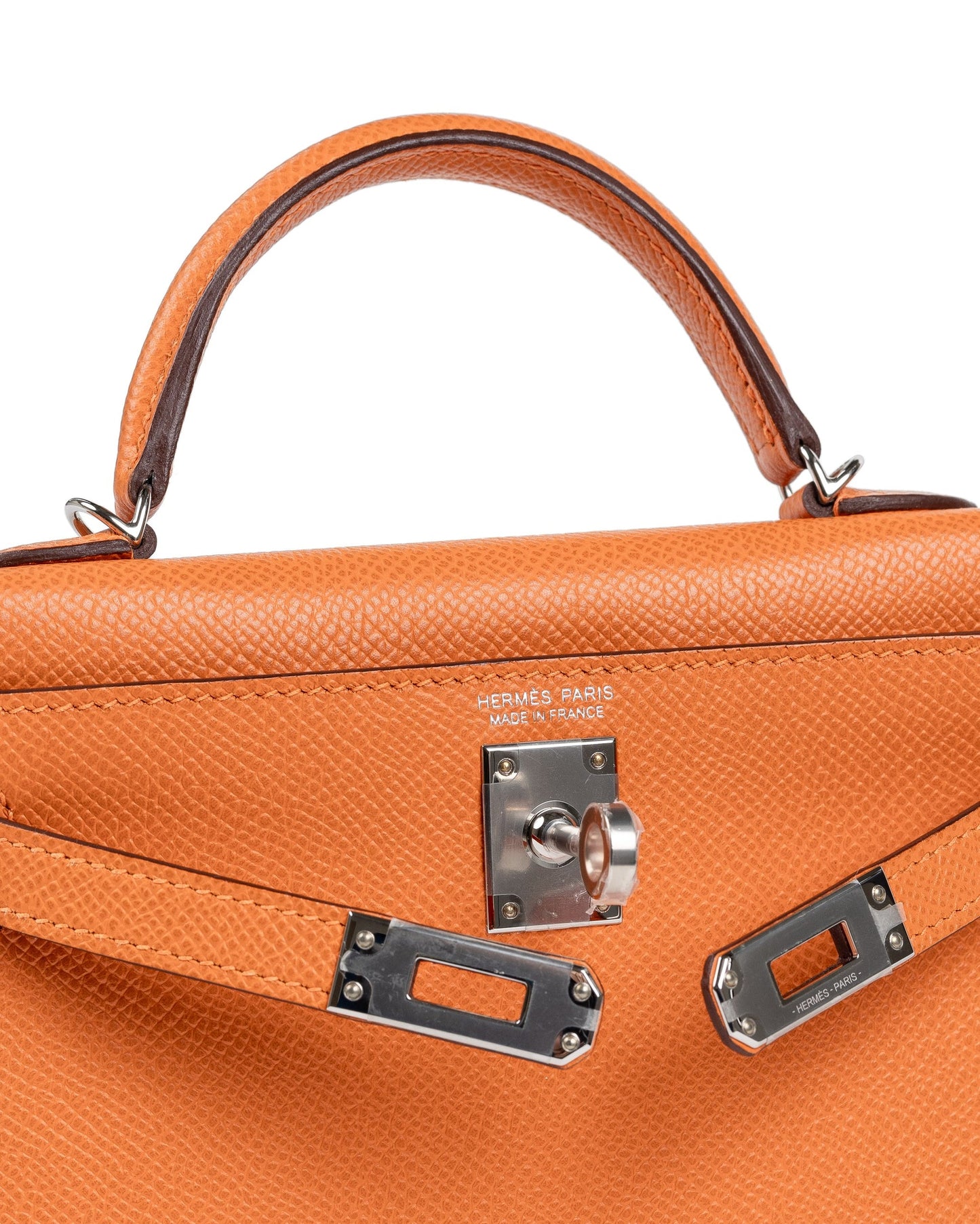 Hermès Kelly 20 – Orange Epsom Leather with Palladium Hardware