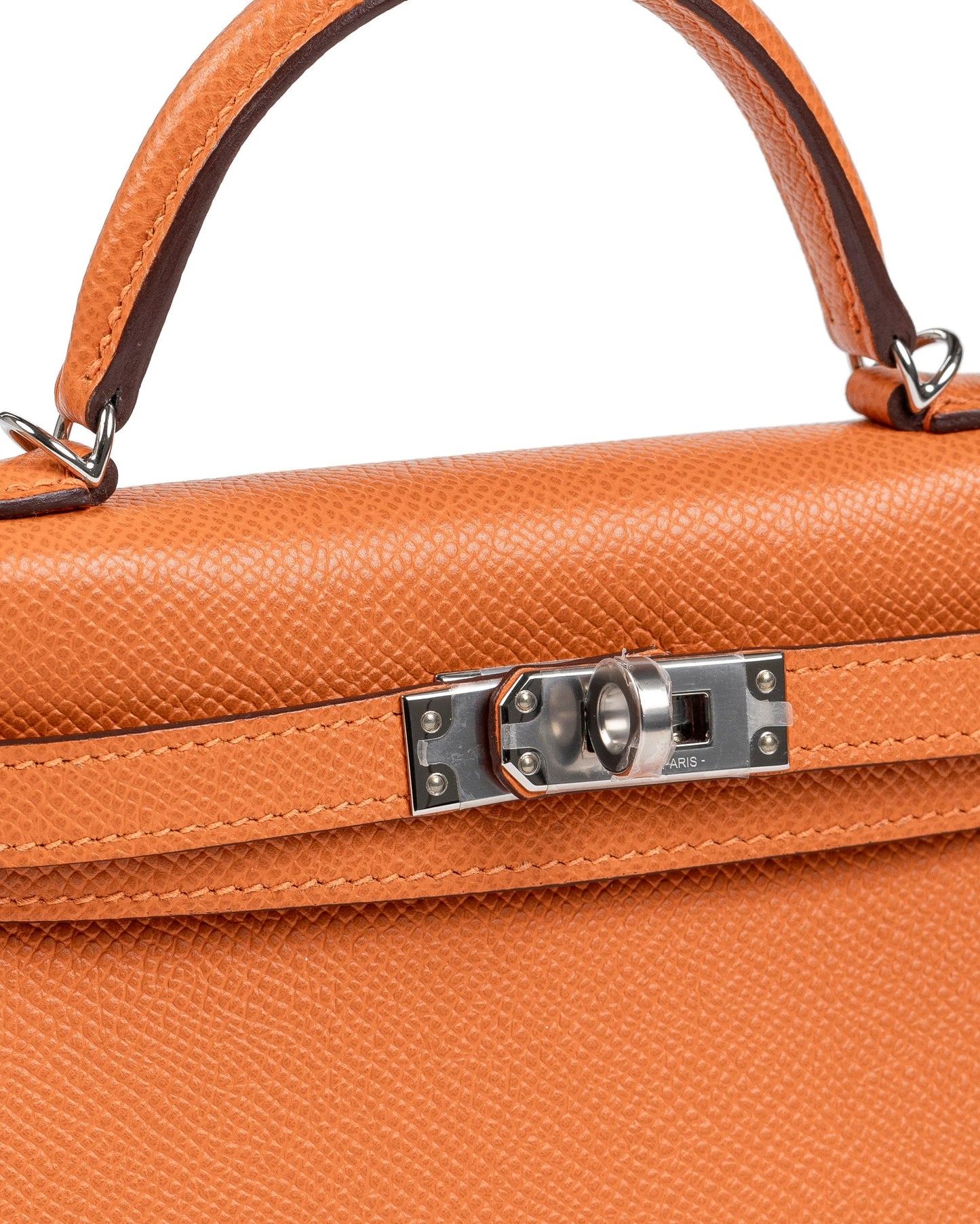 Hermès Kelly 20 – Orange Epsom Leather with Palladium Hardware