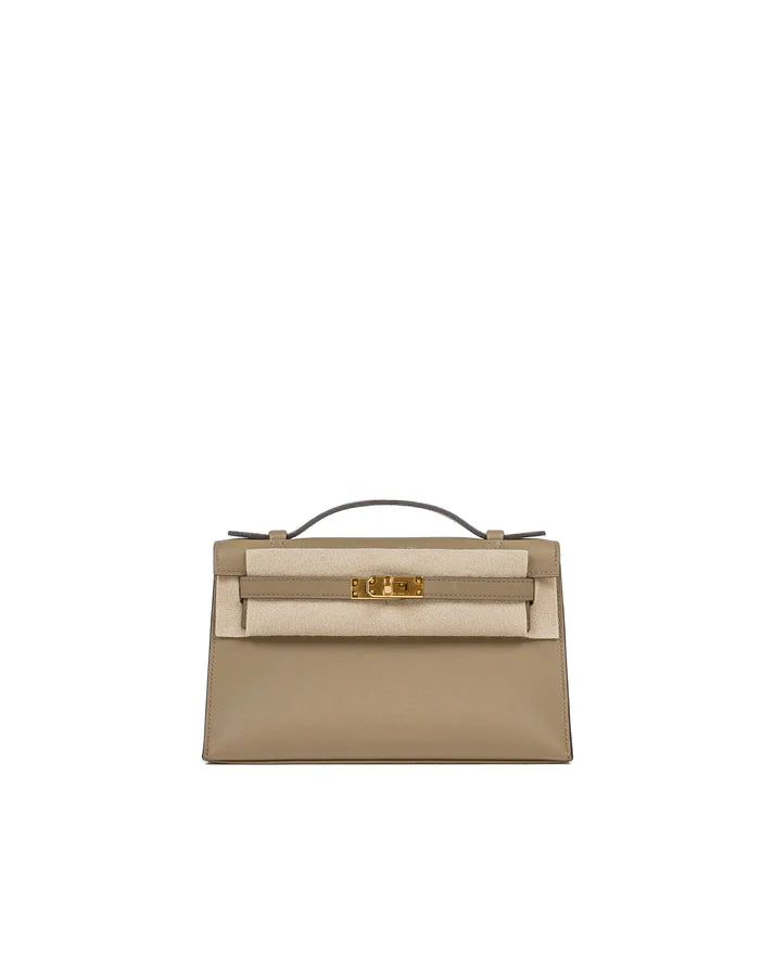 Hermès Kelly Pochette – Beige Marfa Swift Leather with Gold Hardware - Zeuskicks