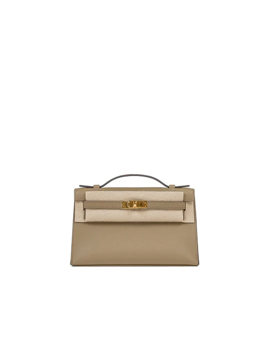 Hermès Kelly Pochette – Beige Marfa Swift Leather with Gold Hardware - Zeuskicks