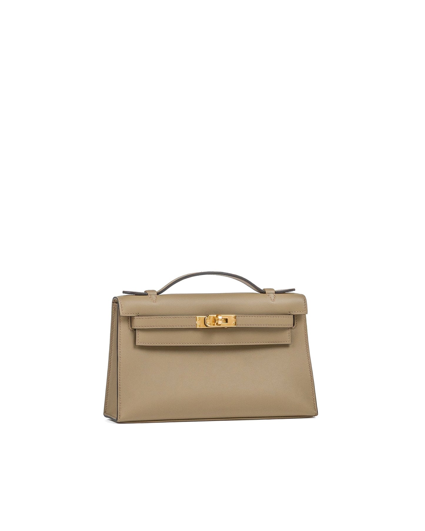 Hermès Kelly Pochette Beige Marfa Swift Leather Gold Hardware