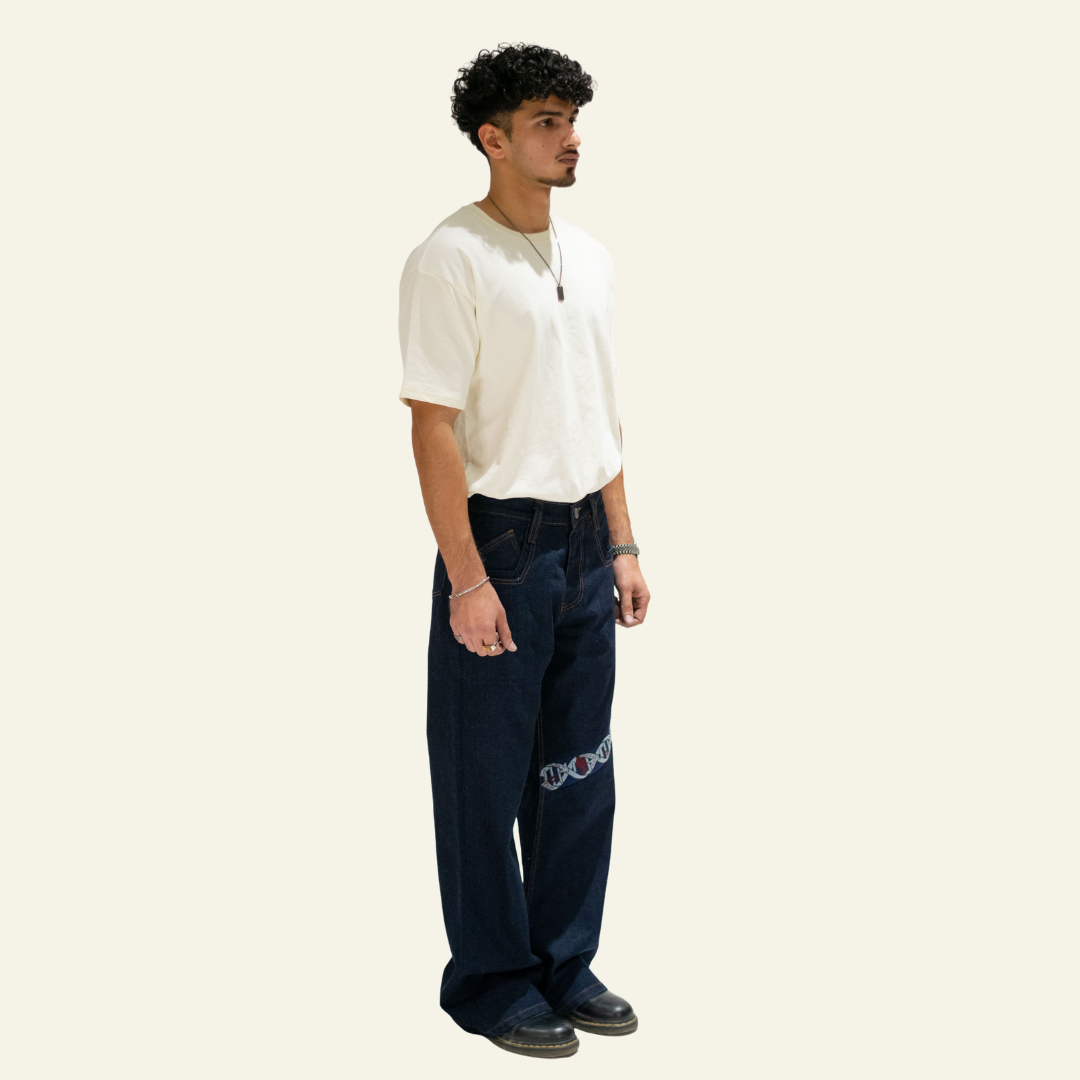 Men’s Indigo Bell Bottoms - Youth Rebellion by Old Gene
