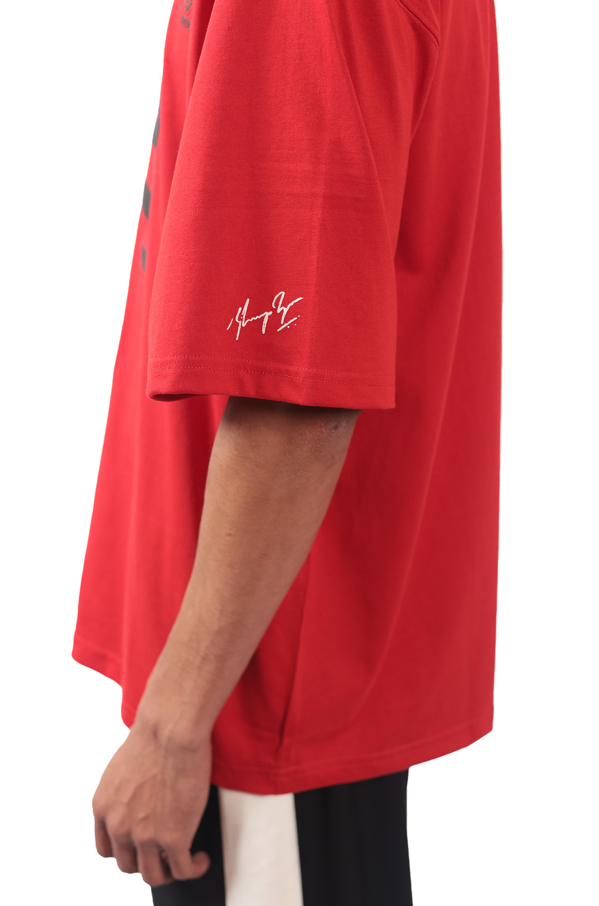 Shreyas Iyer x HUEMN 'SI' monogram T-shirt (Red) by HUEMN