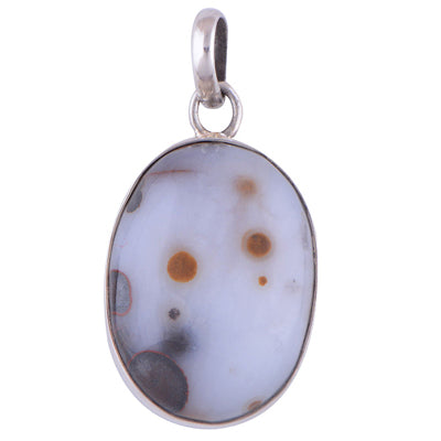 Polka Dot Agate 925 Sterling Silver Pendant - R100284-6