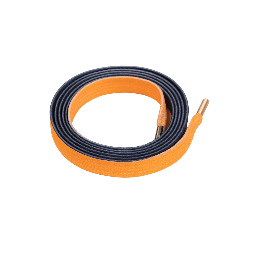 Firestarter Ombre Fade Gradient Shoelaces | Black-Orange | Premium Gradient Flat Sneaker Laces by KNOTTY by KNOTTY
