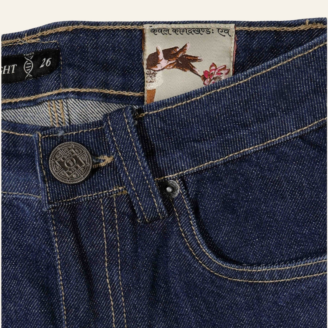 Women's Indigo Jeans - Vintage India by Old Gene