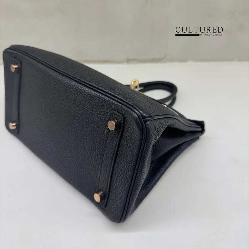 Hermès Birkin 25 – Togo Leather in Bleu Nuit with Gold Hardware