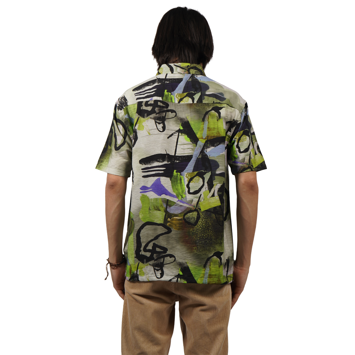GREEN PULSE ART PRINTED SHIRT by GREY AREA