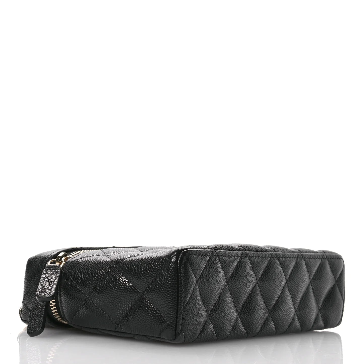 Chanel Caviar Quilted Slim Vanity with Chain – Black - Zeuskicks