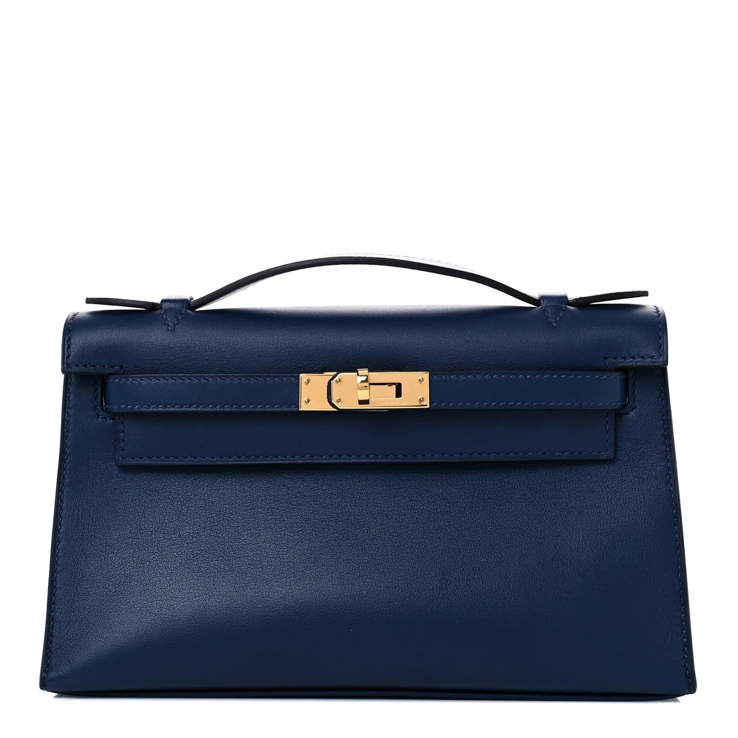 Hermès Swift Kelly Pochette Clutch – Bleu Navy