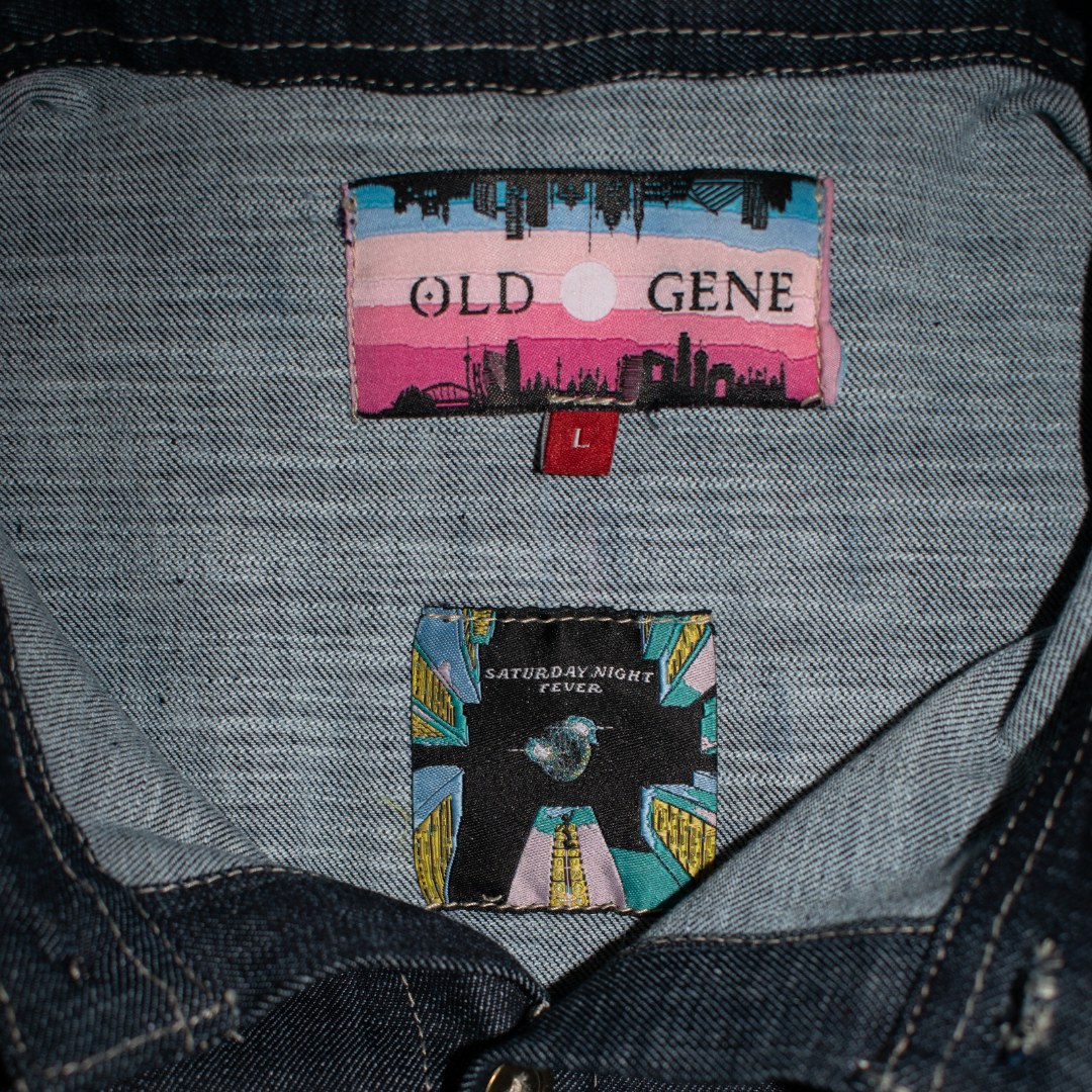 Men’s Blue Shirt - Saturday night fever by Old Gene