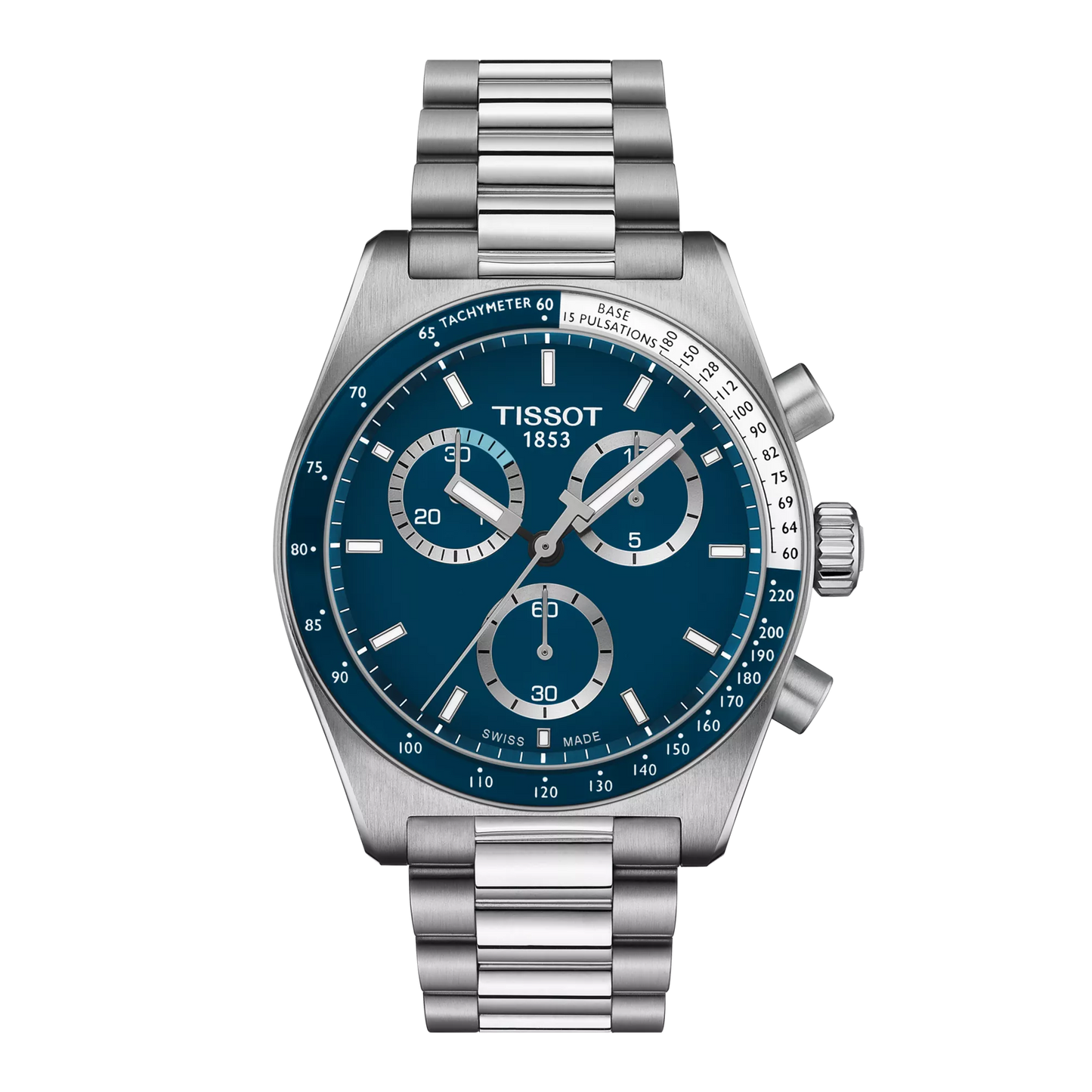Tissot PR516 40mm Chronograph T149.417.11.041.00 – Blue Dial & Stainless Steel Bracelet