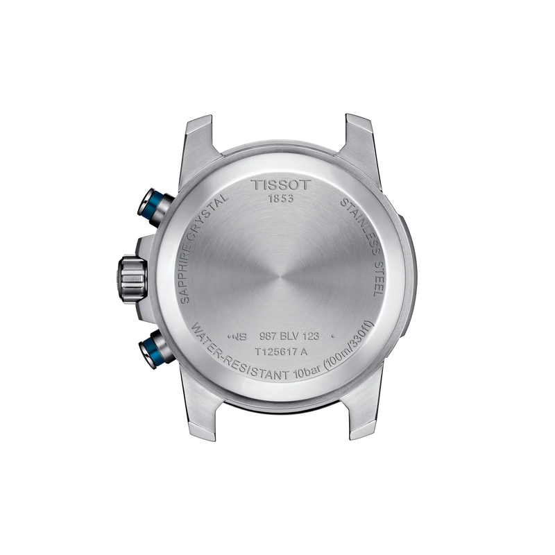 Men’s Tissot Supersport Chrono T125.617.11.041.00 Blue Dial Stainless Steel Watch