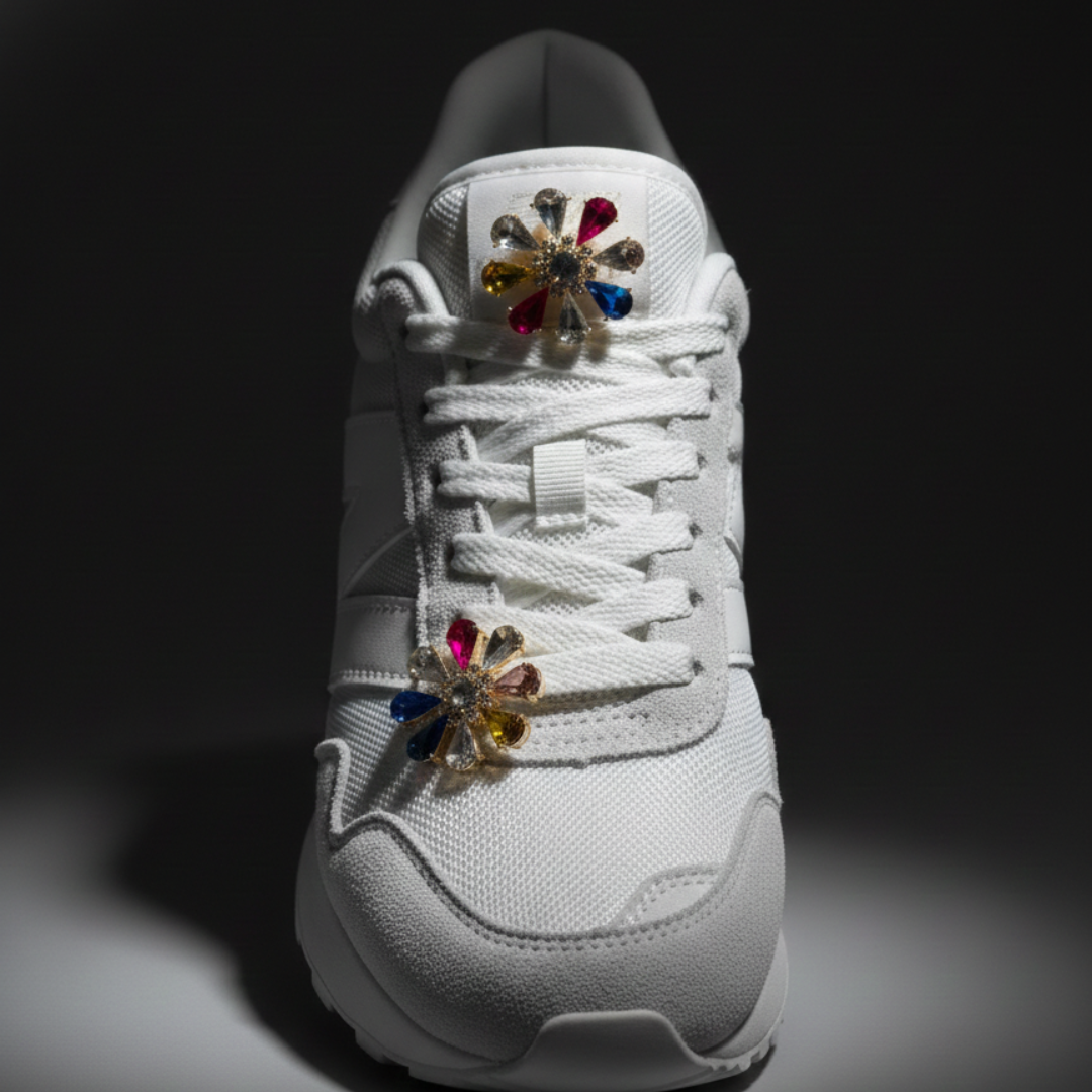 Multi-Colour Crystal Sneaker Charm | Premium Shoe Charm for Nike, Jordan & Adidas By KNOTTY by KNOTTY