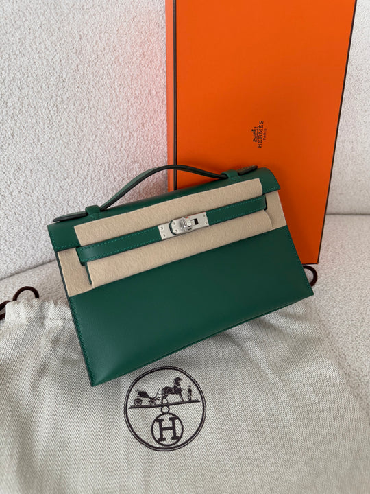 Hermès Kelly Pochette Mini Bag – Green