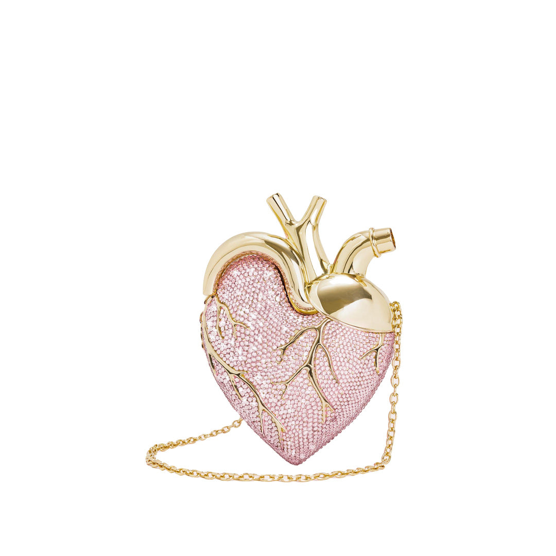 JW PEI Maren Artificial Crystal Heart Shaped Bag - Pink by JW PEI
