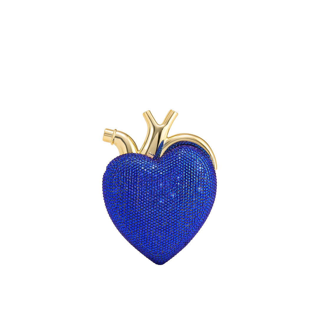 JW PEI Maren Artificial Crystal Heart Shaped Bag - Cobalt Blue by JW PEI