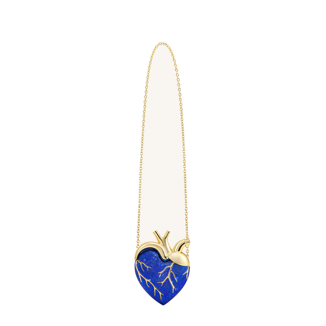 JW PEI Maren Artificial Crystal Heart Shaped Bag - Cobalt Blue by JW PEI