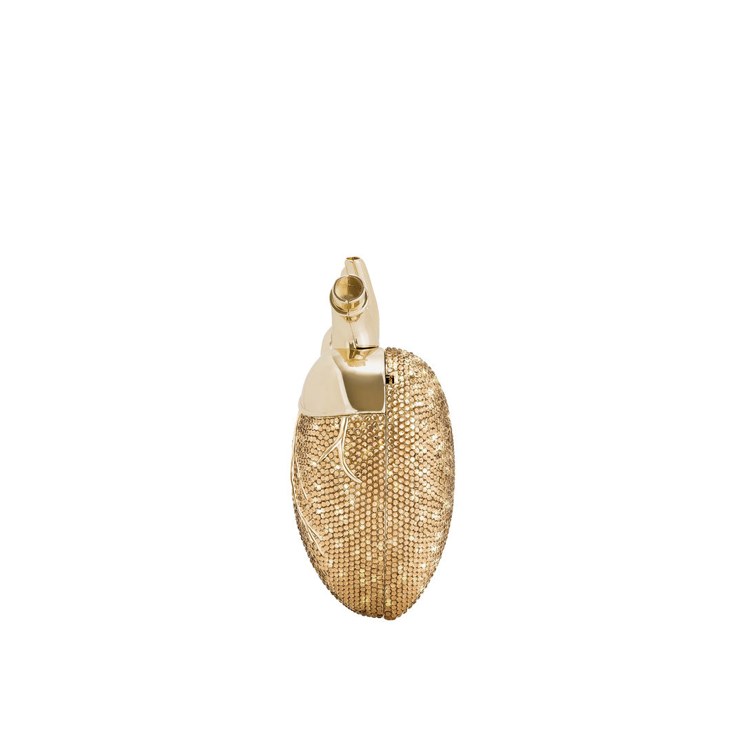 JW PEI Maren Artificial Crystal Heart Shaped Bag - Gold by JW PEI