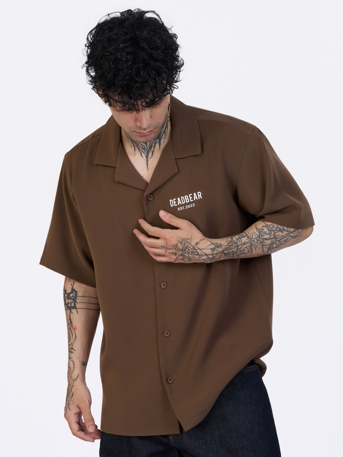 Bowling Shirt Caramel Brown by DEADBEAR