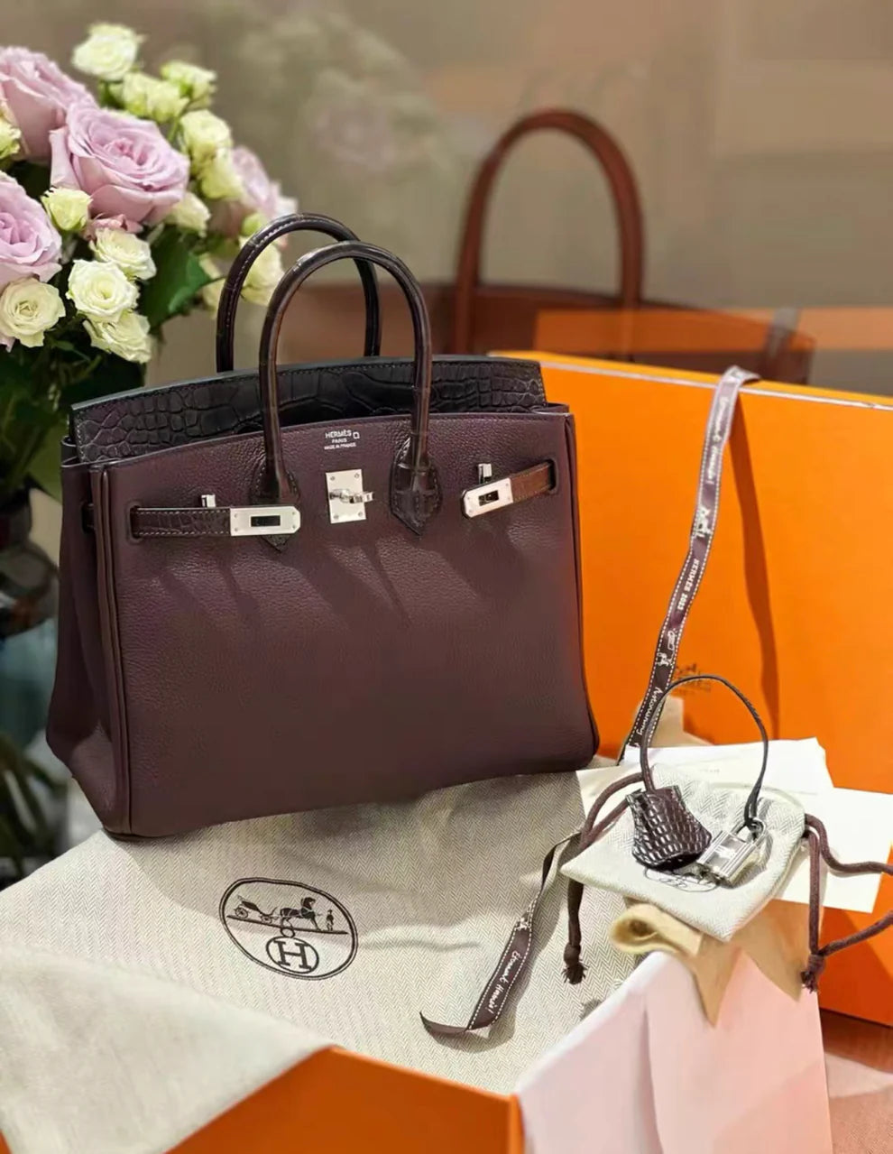Hermès Birkin Touch 25 – Togo Alligator with Matte Palladium Hardware