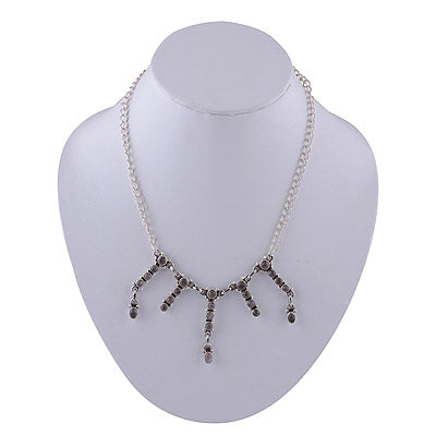 925 Sterling Silver Rose Quartz Necklace - R6800000-108
